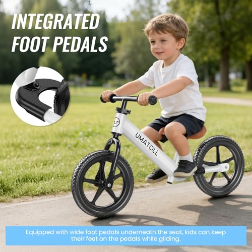 image for Umatoll Toddler Balance Bike for 2-5 Year Old, Adjustable Kids Toy Bic