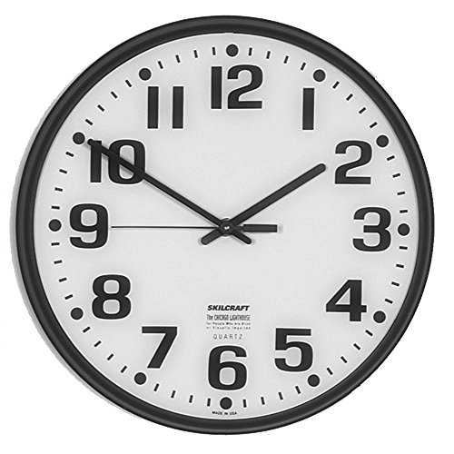 Buy Quartz Wall Clock Slimline Plastic Frame 123/4" Diameter