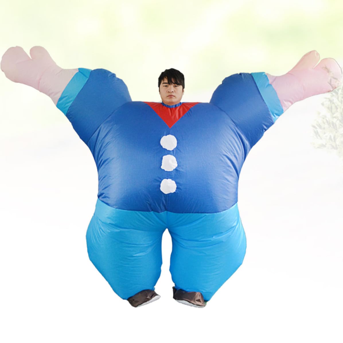 Abaodam 2 Piezas Disfraz Inflable de Cuerpo Completo para Hombre Material de Poliéster y Diseño Llamativo Adecuado para Fiestas y Espectáculos de Escenario