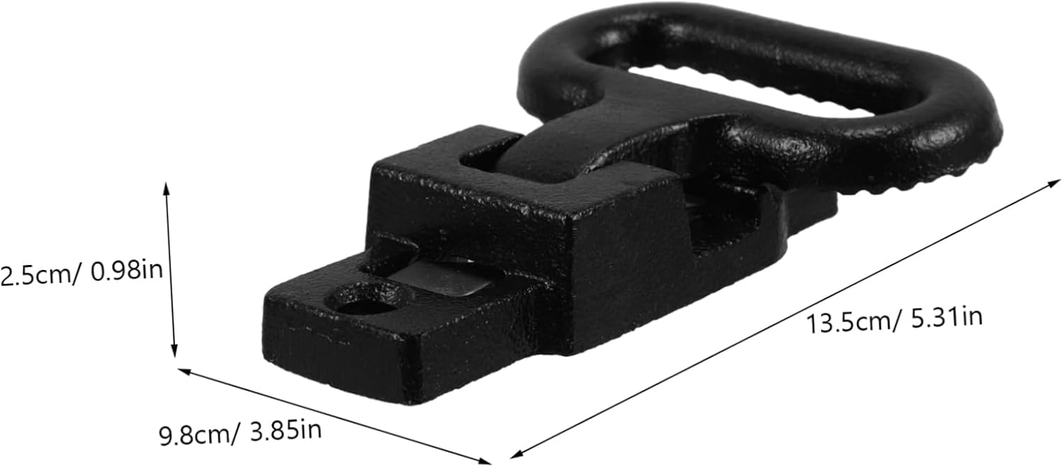 Black Truck Folding Step Steel Antislip Design