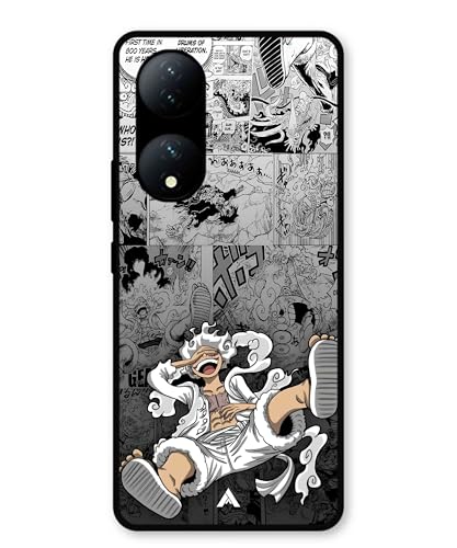 Image of Premium Anime 2 Case for Vivo Y100a (Glossy Finish) Soft-Touch Metal TPU Back Cover, Shockproof, Designer, Aesthetic Mobile Phone Case