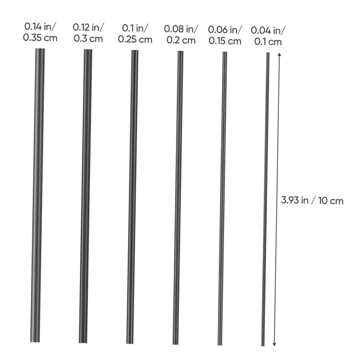 12Pièces Kit de Réparation Fibre de Réparation de Pointe de Canne Inserts Solides Design à Deux Sections pour Eau Douce