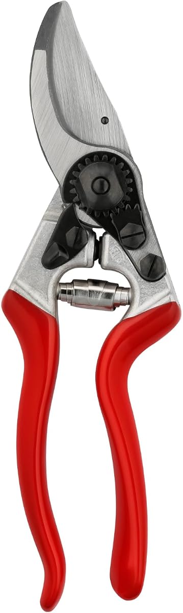 Tijeras de podar Felco F8: podadoras de jardín de fabricación suiza de 8,3" con capacidad de corte de 1" para comodidad ergonómica | Podadoras manuales para jardinería | Cortador de herramientas de jardín con hoja de derivación de precisión, mangos de aluminio