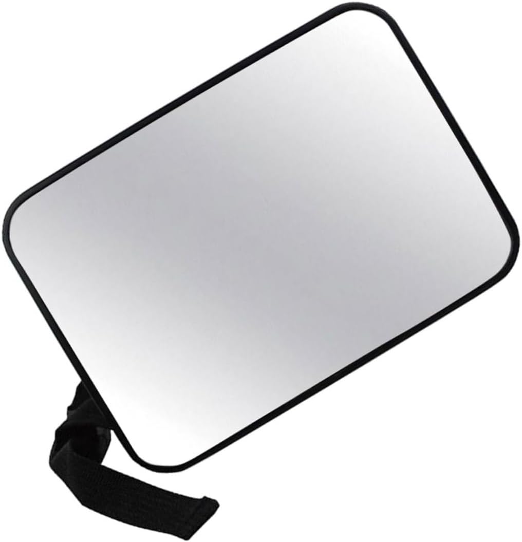 Car Mirror for Rear-facing Seats Interior Rearview Mirror with Wide-angle View Shatterproof Black 18.8x13.5cm for Car Seat