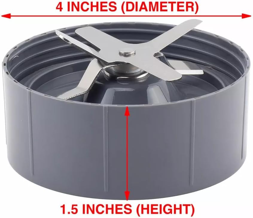 2 Pack 24 oz Tall Cup and Extractor Blade Fits For NutriBullet NB-101B NB-101S NB-201