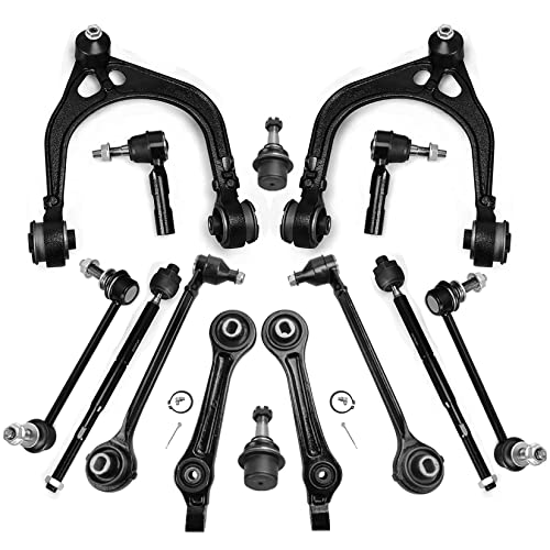 AUTOSAVER88 -Front Control Arm Kit Compatible with 2005-2010 Chrysler 300, 2008-2010 Dodge Challenger, 2006-2010 Dodge Charger, 2005-2008 Dodge Magnum - 14PCS Front Suspension Kit (RWD Models Only)
