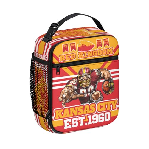Box Lunch Johnson City TN: Best Insulated Lunch Bags for Football Fans 2 Insulated Lunch Box for Kids Boys Girls, Reusable Insulated Lunch Bags, Football Fans Gifts for Missouri, Lunchbox for Kansas