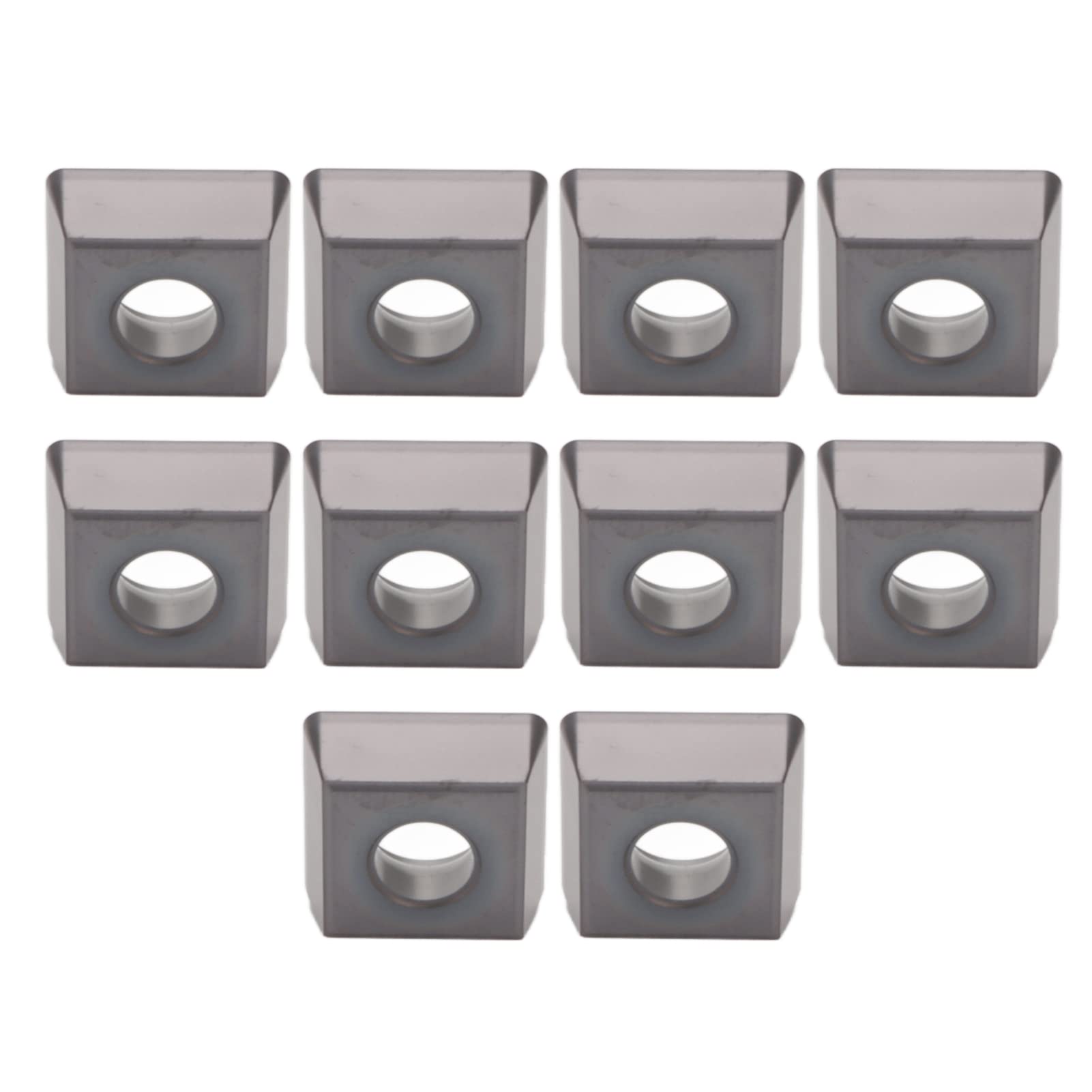 CNC Carbide Inserts, High Precision Indexable Milling Inserts Low Coefficient of Friction Good Toughness 10pcs with Coating for Lathe