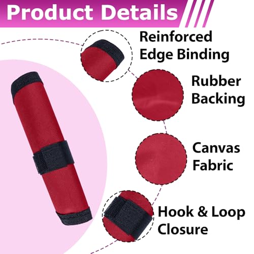 Bookiq 24 Pcs Fishing Lure Covers Protector Fundas para Anzuelos de Cañas de Pescar, 12 Rojo y Negro, 6 Pulgadas miniatura 4
