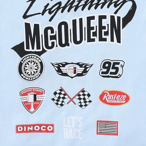 Image of Disney Cars Lightning McQueen Boys 2 Piece Short Sleeve T-Shirt and Shorts Set for Big Kids