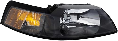 RAREELECTRICAL New Right Headlight Compatible With Ford Mustang Gt Convertible 4.6L 2001 2002 2003 2004 By Part Number 3R3Z-13008-Ca