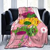 ORPJXIO Blanket Barney Show and Friends Throw Flannel Blanket Bed Blanket for Couch Sofa Bedroom Home Decor 40'x30'