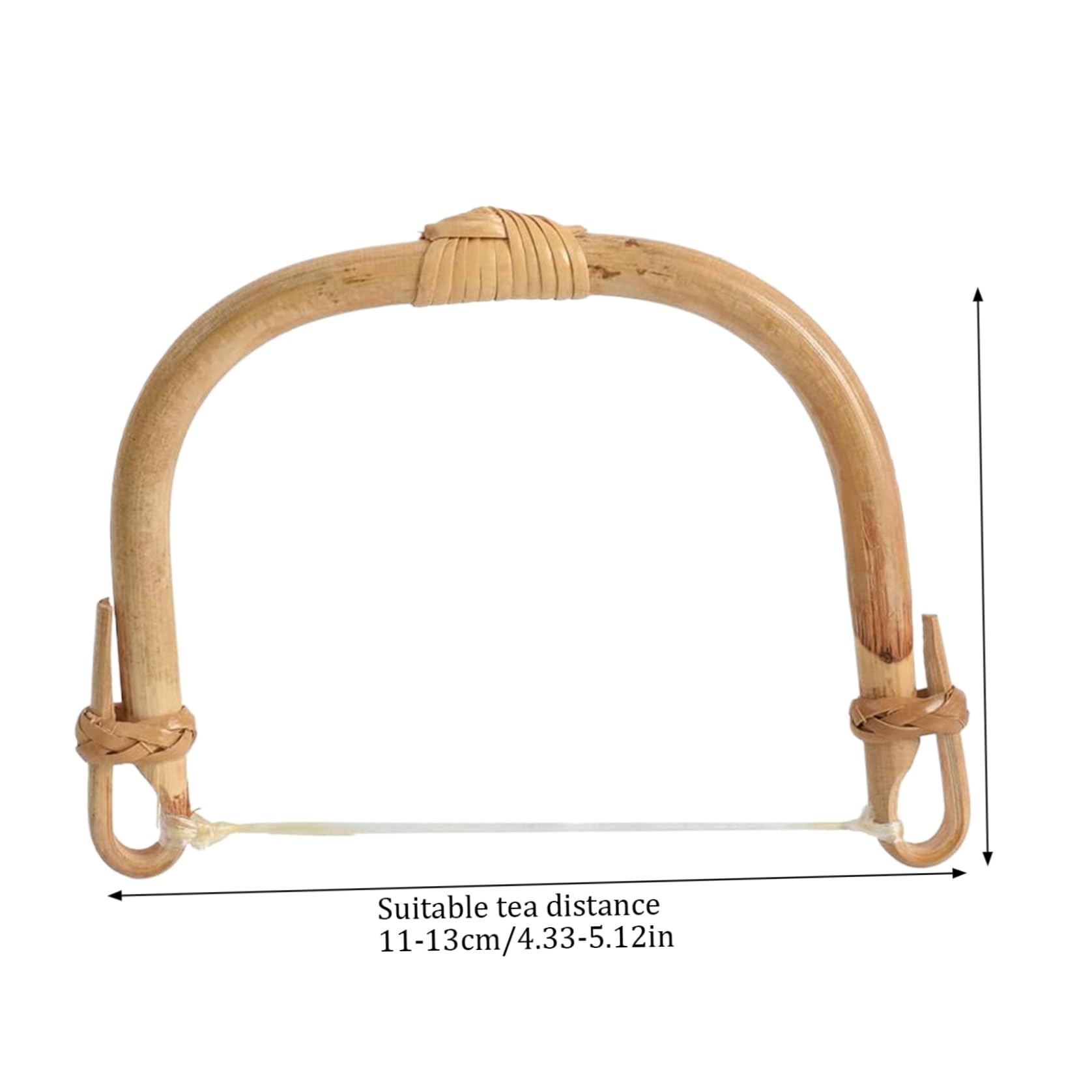 Maniglia In Rattan Naturale Per Teiera - Design A U, Anti Scotta, Sostitutiva E Decorativa - Foto 2