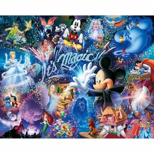 JYLMOOD Paint by Number for Adult Kits DIY Cartoon Acrylic Oil Painting Kits for Adults Kids Beginners for Home Wall Decor Gifts 16x20 Inch (No Frame)