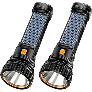 E-SHIDAI, Linterna solar recargable...