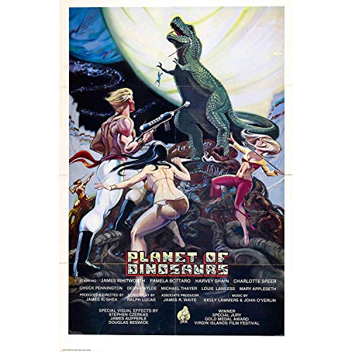 Affiche de film Planet of Dinosaurs grand poster cinéma vintage 91x137cm style rétro anglais