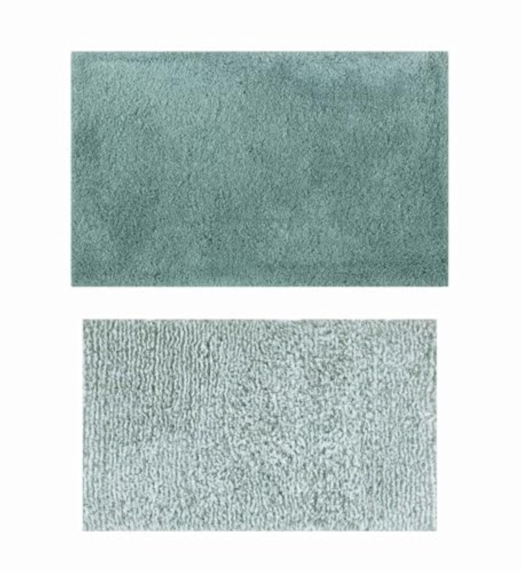 Set of 2 Non-Slip Brown Polyester Bath Mat for Bathrooms