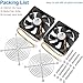 GDSTIME 2 Pack 120mm Case Fan 3 Pin, 12V DC Brushless Computer Cooling Fans 120x120x25mm for PC CPU Cooler