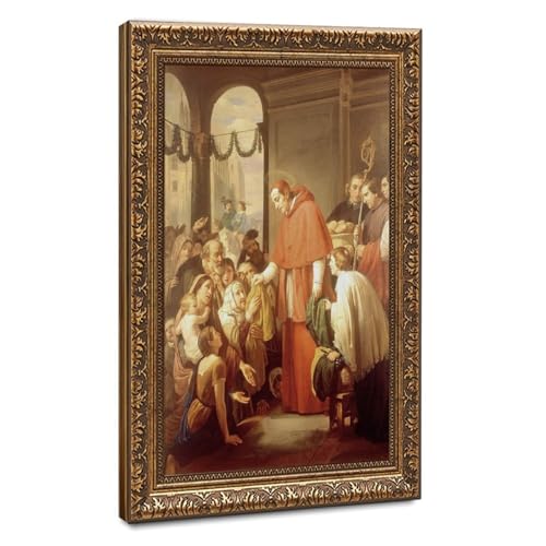 Toile Saint Charles Borromée pour sublimer un grand mur vide