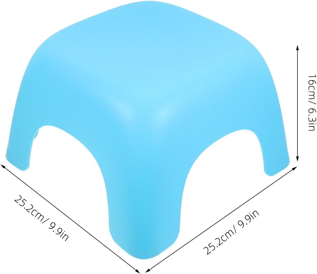 ibasenice Stool with Nonslip Design and Easy Transportation Blue Pp Small Step Stool for Home Environment Lightweight and Safe Plastic Foot