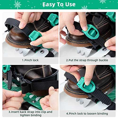 image for COMMOUDS Lightweight Snow Shoes for Men Women Youth Boys Girls, Fully 