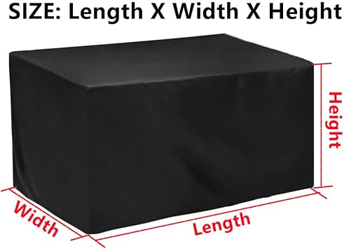 Patio Furniture Covers Waterproof Outdoor Furniture Cover Outdoor Couch Cover Patio Table Covers Heavy Duty for Deck Lawn and Backyard 102L x 48W x 30H // 260x120x75cm