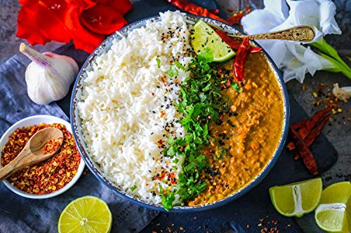 REISHUNGER BIO Mikrowellen Reis Basmati (6 x 250g) - Auch in 12 x 250g verfügbar - Express Reis fertig in 2 Minuten - Vegan, Glutenfrei & 100% Sortenrein