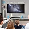 Pyle Surround Sound TV Sound Bar - Bluetooth Compatible Wireless Soundbar for TV w/Built in Subwoofer Speaker - Television Sound Bar System w/LCD/HDMI/Optical/RCA/AUX/USB/Coaxial PSBV630HDBT.5, Black
