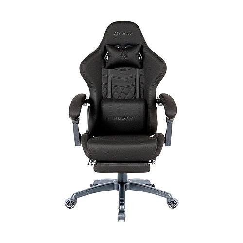 Cadeira Gamer Husky Tempest 700, Até 145kg, Almofadas, Reclinável 150º, Tecido, Descanso para Pés, Preta - HCG700PTT Cadeira Gamer Husky Tempest 700, Até 145kg, Almofadas, Reclinável 150º, Tecido, Descanso para Pés, Preta - HCG700PTT
