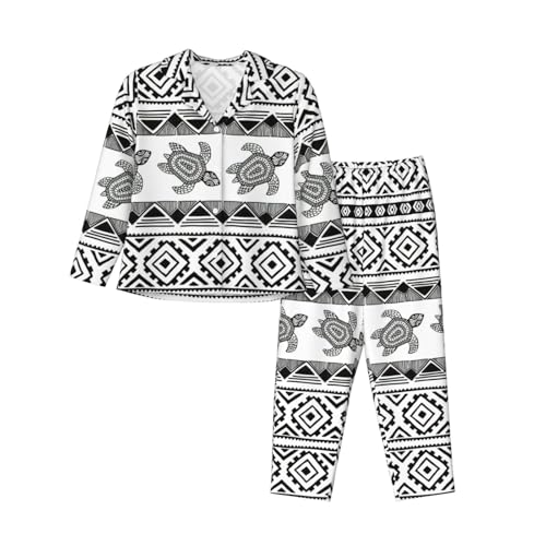Ensemble de détente rayé à motif tortue pour des soirées cocooning confortables