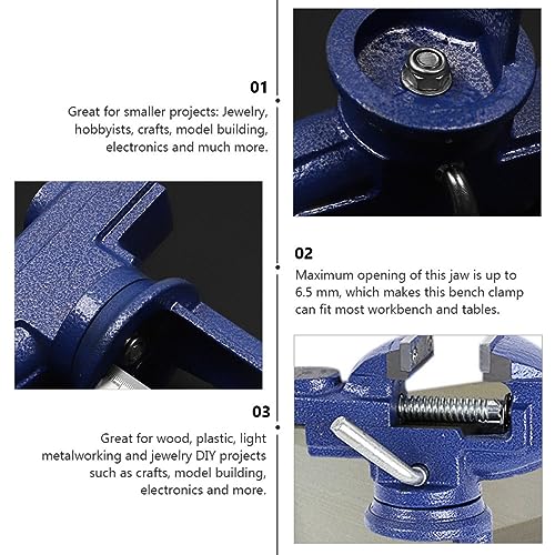 Étau de table rotatif outil compact de fixation polyvalent pour la micro-mécanique - 5