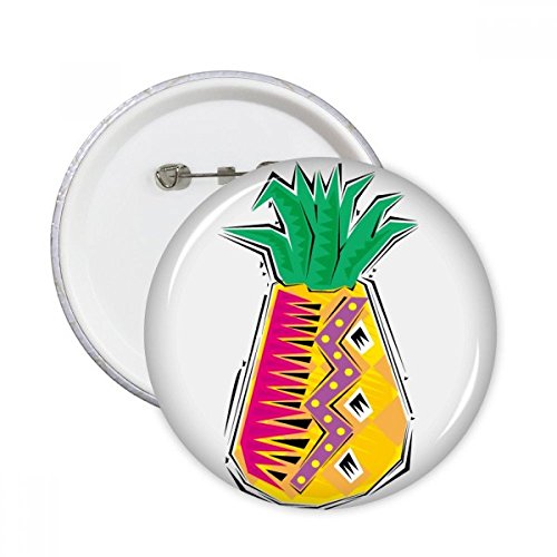 Badge bouton ananas Mexique XXL pour personnaliser vos vestes et sacs lors des festivals