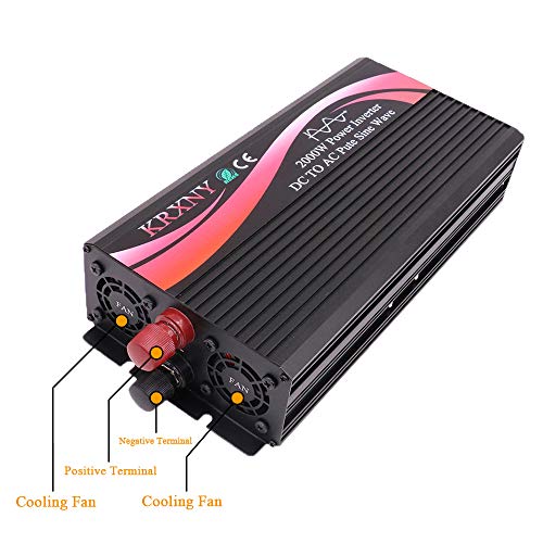 image for KRXNY Solar Power Inverter Full 2000W Peak 4000W 24V DC to 240V AC 50H