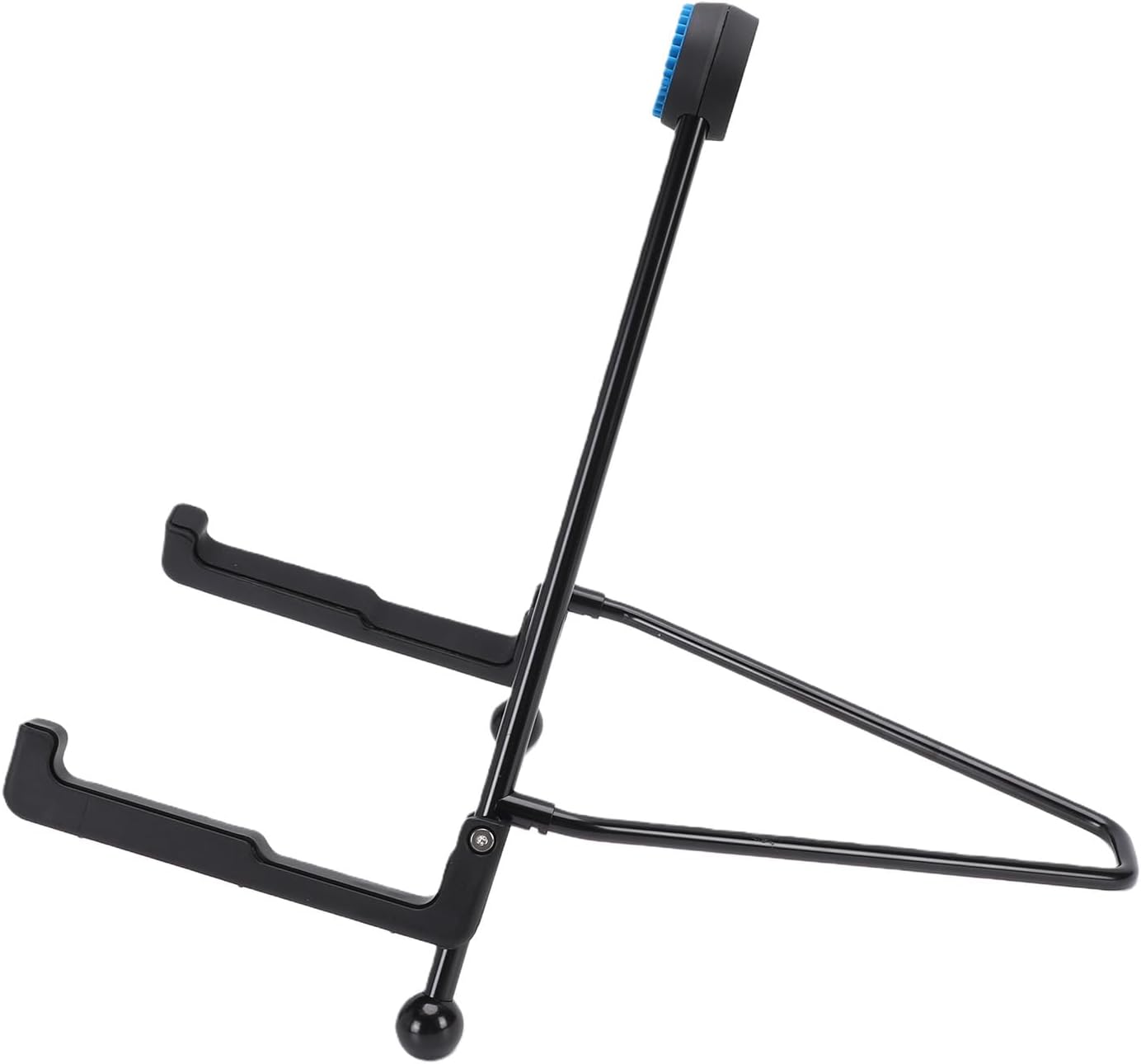 Alomejor Guitar Stand, Metal Folding Holder with Silicone Pads for Acoustic Electric Bass Ukulele Banjo, Perfect for Musicians At Home or Studio