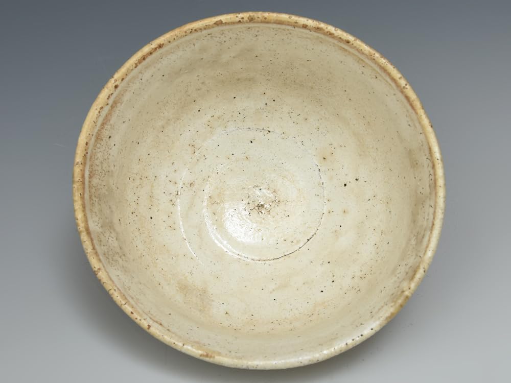 Amazon.co.jp: 二代 中村梅山造粉引茶碗 共箱 二重箱 御物袋
