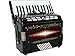D'Luca Grand Piano Accordion 3 Switches 30 Keys 48 Bass with Case and Straps, Black (D3048-BK)