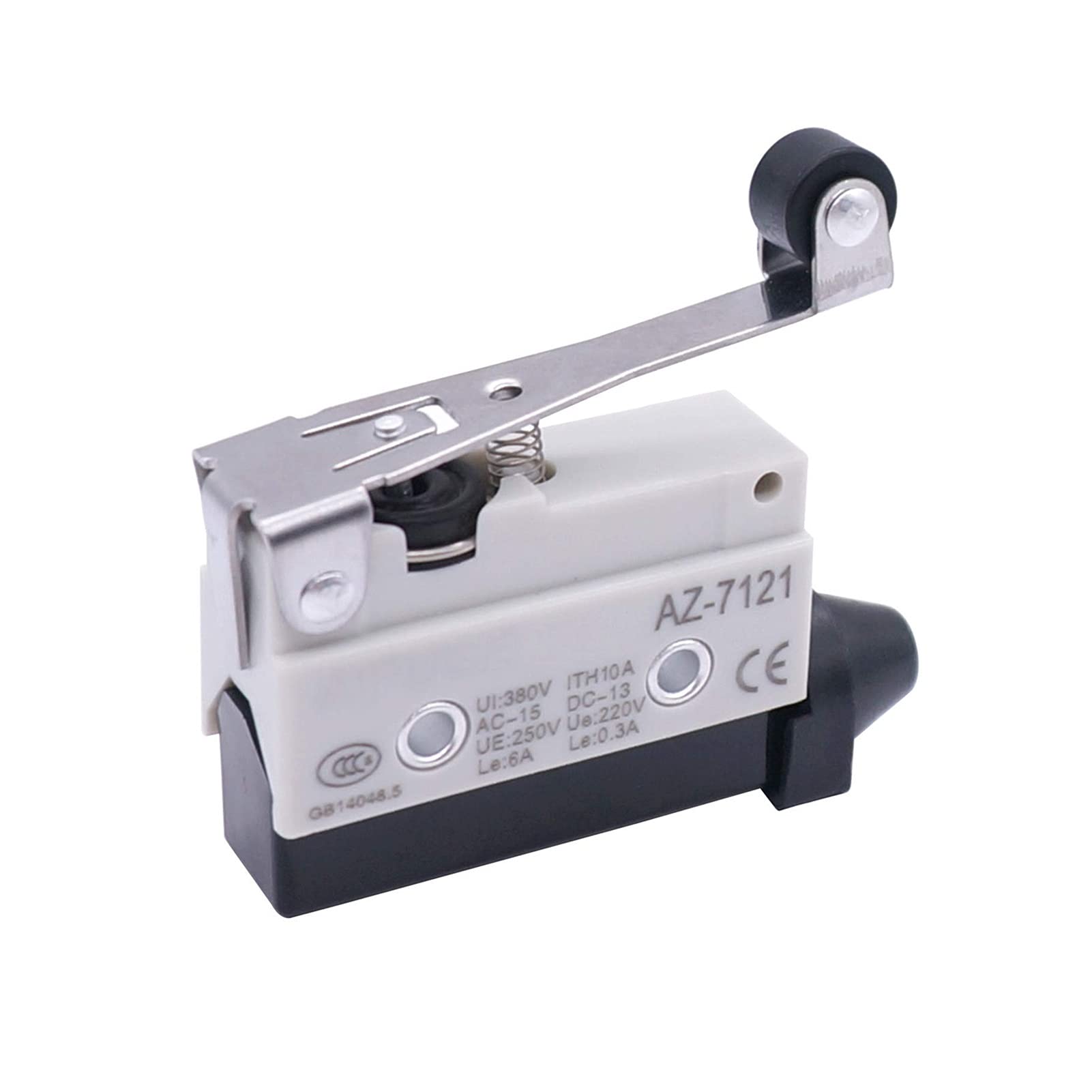 Interruptor de límite de brazo de palanca de rodillo ajustable momentáneo 380V 10A NC NO microinterruptores interruptor electronico