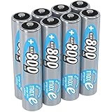 EINSATZBEREIT: Vorgeladen und sofort einsatzbereit. Wir empfehlen die Akkus vor Gebrauch oder Einlagerung aufzuladen