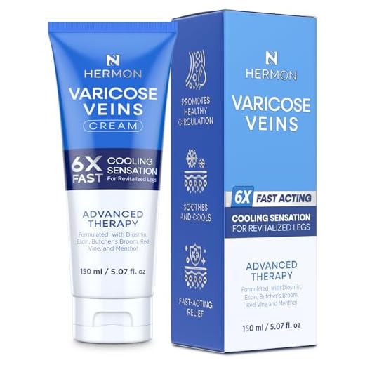 Varicose Veins Cream for Legs: Spider Vein Cream for Blood Circulation and Skin Smoothing - Fast-Acting Relaxing for Men and Women with Natural Formula 5.07 Fl Oz