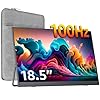 cocopar Monitor portátil de 18.5 pulgadas 1080P 100Hz 125% sRGB IPS Monitor de viaje con USB-C HDMI gran pantalla portátil para laptop, MacBook Surface PC, PS4/5, monitor de juegos con soporte