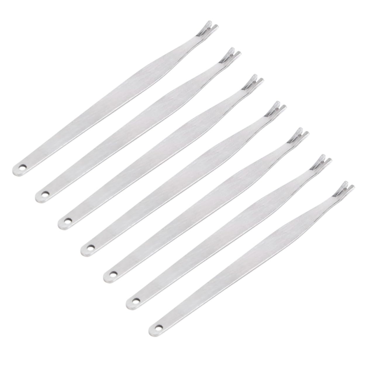 FOMIYES Professional Nail Tools Set Stainless Steel Cuticle Forks Dead Skin Cuticle for Manicure