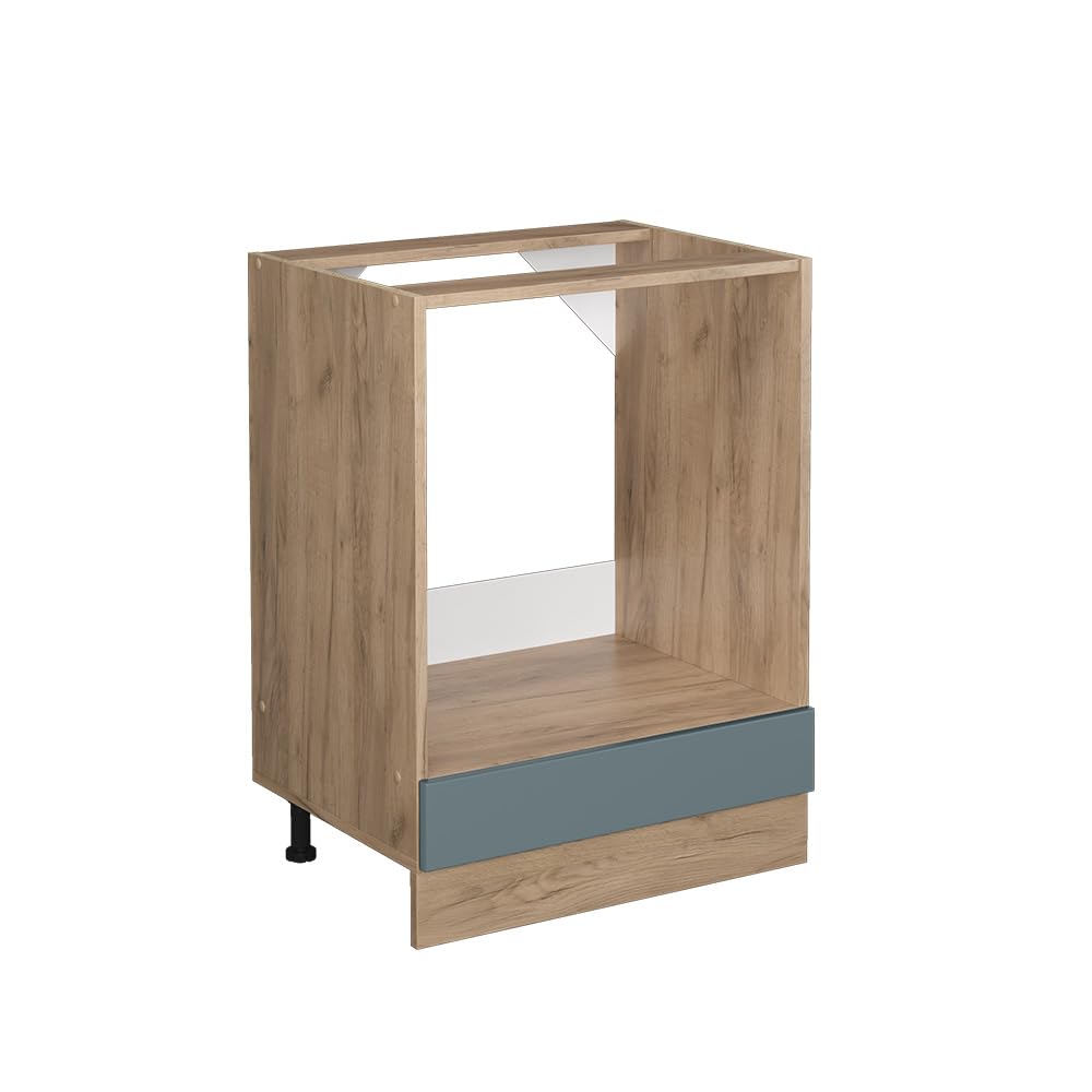 Vicco Oven housing cabinet Raul, Blue-Grey, 60 cm without worktop, for flexible combination within modular kitchen systems — image 1