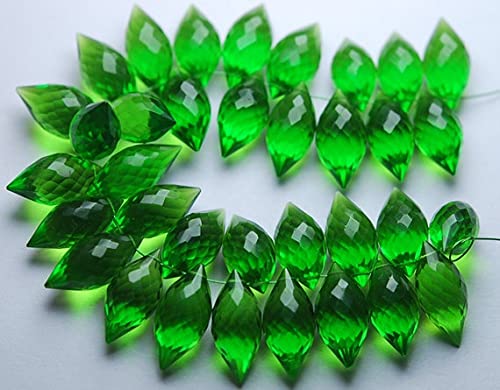 Quartz vert péridot taillé en gouttes LKBEADS pour des bijoux d'exception