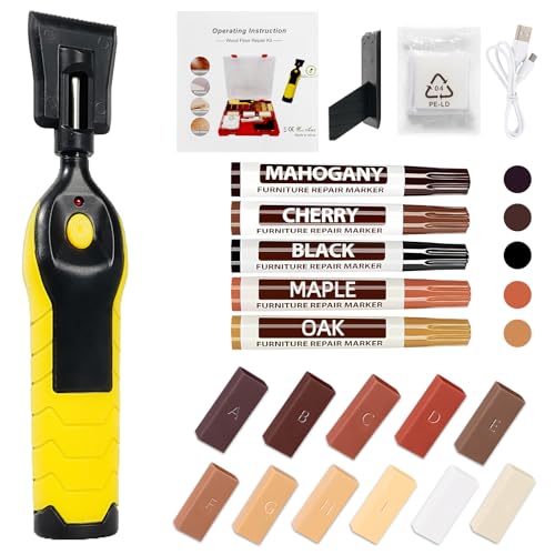 Riparazione di Piastrelle, Set Riparazione di Gres, Kit Riparazione di Cera con Fonditore Piastrelle, Pietra Naturale, Marmo Anche Pavimenti in Laminato, Legno, Parquet