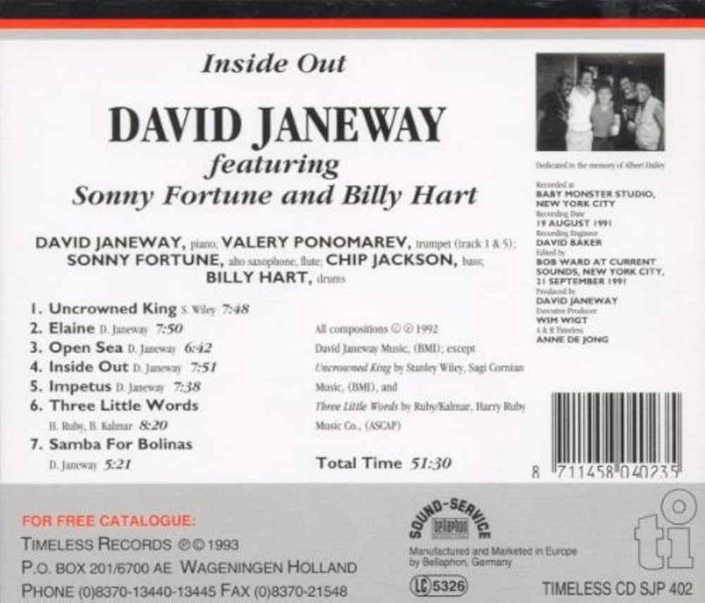 DAVID JANEWAY, S. FORTUNE, B.HART, V.PON - Inside Out