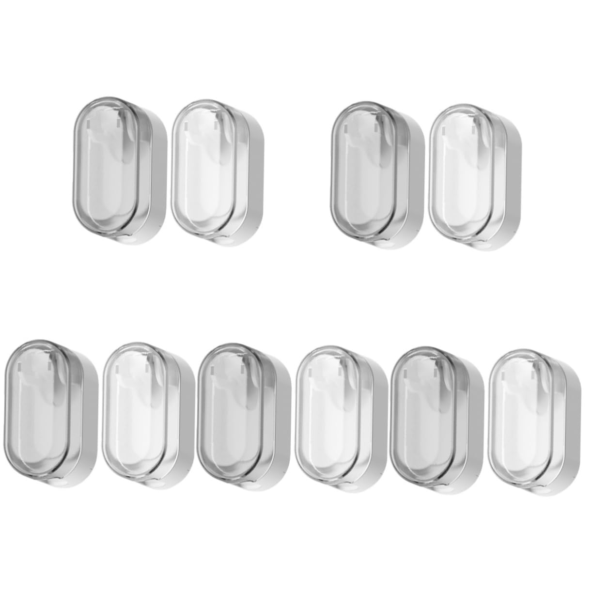 10piezas Soporte De Cepillos De Dientes De Pared Organizador Baño Sin Taladrar Estante para Cepillos Eléctricos Tapa