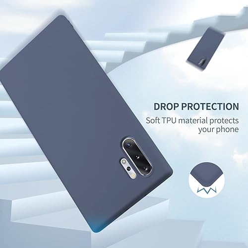 Miniatura 16 de Funda para Galaxy Note 10 Plus, silicona líquida, delgada, suave, TPU, protección de cuerpo completo, a prueba de golpes, para Galaxy Note 10 Plus