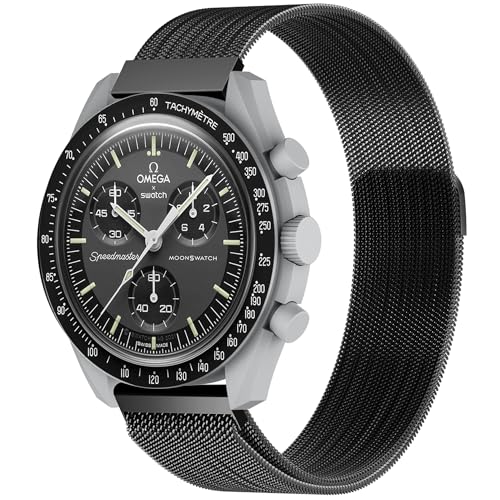 Laband ^~l[[Xgbv Omega X Swatch Moonswatch Speedmaster fB[X Y ߉\ȎCXeXX`[bVoh Swatch Omega Speedmaster 20mm Watch