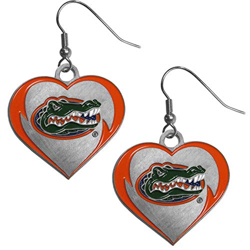 Siskiyou Sports NCAA Florida Gators Womens Heart Dangle Earrings, Team Color, One Size