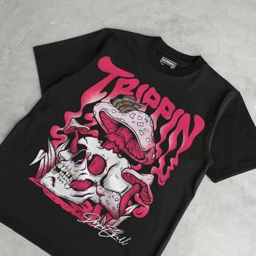 Image of DopeSkill Halloween Graphic Tee Streetwear Hip Hop Hypebeast Unisex T-Shirt Sneaker Colour Matching Shirts Spooky Graphic